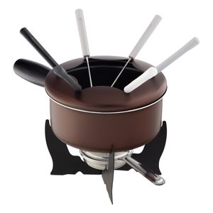 Conjunto de Fondue em Alumínio Antiaderente Brinox Chocolate 10 peças