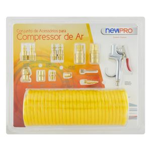 Conjunto de Acessórios para Compressor de Ar Newpro 15 peças