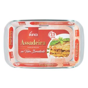 Assadeira de Vidro Retangular Ikinci 2,5l