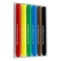 Canetinha Jumbo Faber Castell 6 cores