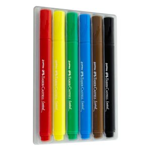 Canetinha Jumbo Faber Castell 6 cores