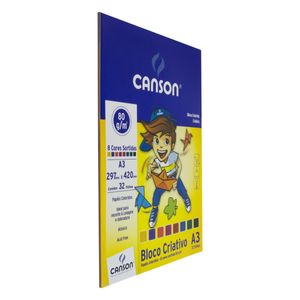 Bloco de Papel Criativo Canson A3 32 folhas