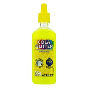 Cola Glitter Amarelo Limão Acrilex 35g