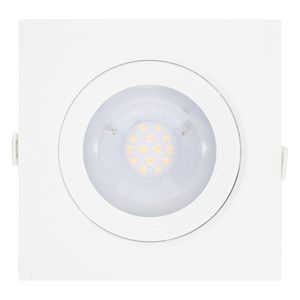 Spot Led de Embutir Quadrado Branco Bronzearte 14W 3000K Bivolt