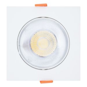 Spot Led de Embutir Quadrado Branco Bronzearte 12W 3000K