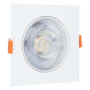 Spot Led de Embutir Quadrado Branco Bronzearte 12W 3000K