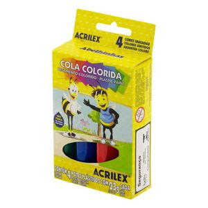 Cola Colorida Acrilex 4 cores