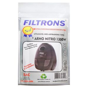 Filtro de Aspirador de Pó Arno Nitro 1300W Filtrons 3 unidades