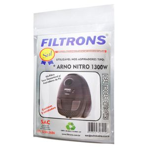 Filtro de Aspirador de Pó Arno Nitro 1300W Filtrons 3 unidades