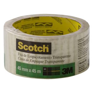 Fita Adesiva para Empacotamento Transparente 3M Scotch 45mm x 45m