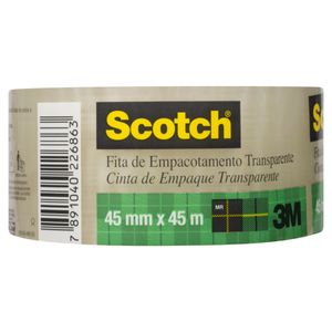 Fita Adesiva para Empacotamento Transparente 3M Scotch 45mm x 45m