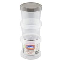 Conjunto de Pote Organizador Pequeno Plasútil 150ml 3 peças