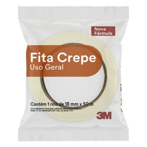 Fita Crepe Uso Geral 3M 18mm x 50m