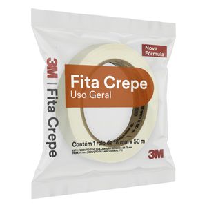 Fita Crepe Uso Geral 3M 18mm x 50m