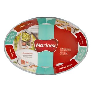 Assadeira de Vidro Oval Marinex 3,2l