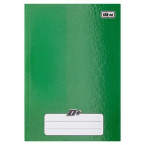 Caderno Brochura Capa Dura Tilibra Verde 1/4 96 folhas