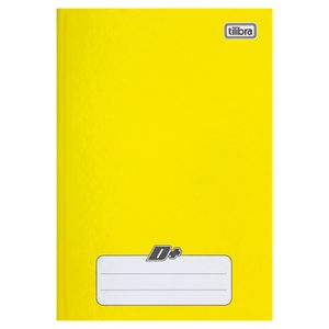 Caderno Brochura Capa Dura Tilibra Amarelo 1/4 96 folhas