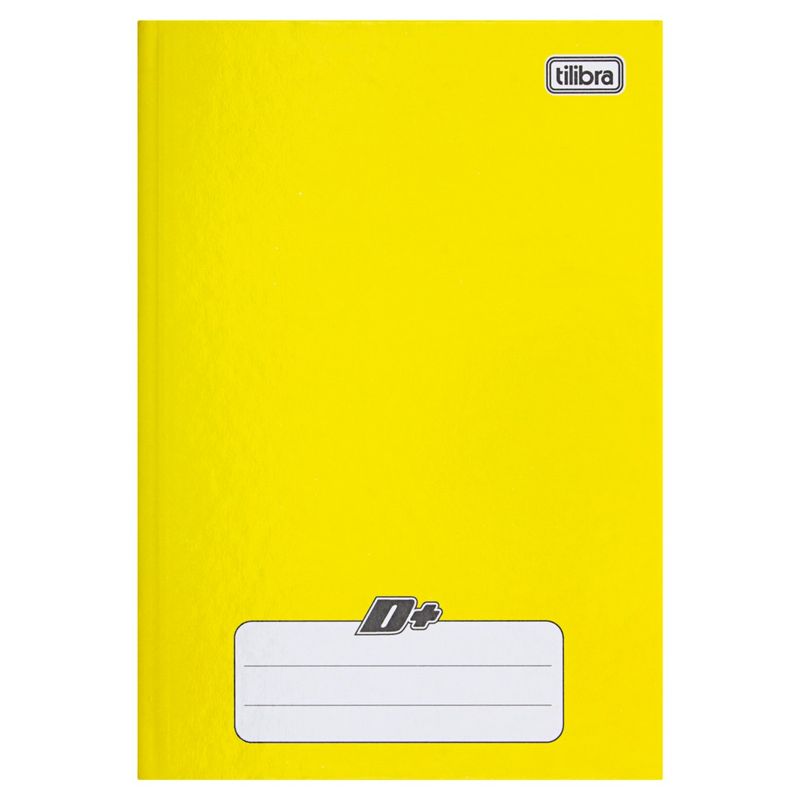 Caderno-Brochura-Capa-Dura-Tilibra-Amarelo-1-4-96-folhasFrontal1