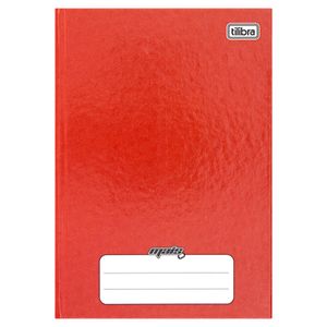 Caderno Brochura Capa Dura Tilibra Vermelho 1/4 96 folhas