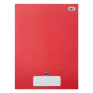 Caderno Brochura Capa Dura Tilibra Vermelho 1x1 48 folhas