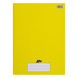 Caderno Brochura Capa Dura Tilibra Amarelo 1x1 96 folhas