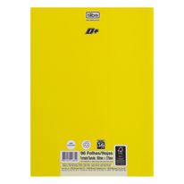 Caderno Brochura Capa Dura Tilibra Amarelo 1x1 96 folhas