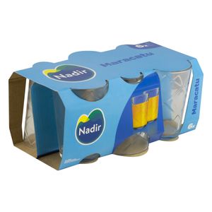 Conjunto de Copos Maracatu Nadir 6 peças 280ml