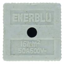 Conector Bipolar de Porcelana Enerblu 16mm 50A 600V