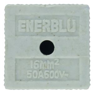 Conector Bipolar de Porcelana Enerblu 16mm 50A 600V