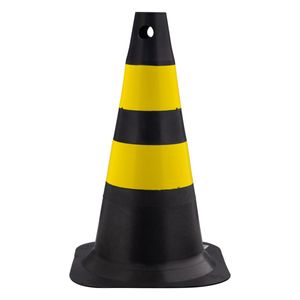 Cone Preto e Amarelo Vonder 50cm