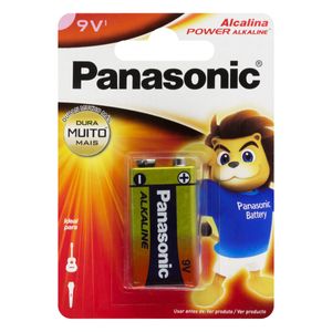 Bateria Alcalina Power Alkaline Panasonic 9V