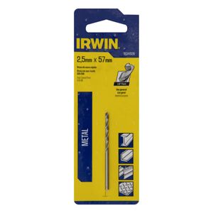 Broca de Aço Rápido para Metal Irwin 2,5mm