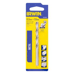 Broca de Aço Rápido para Metal Irwin 6mm