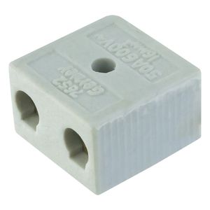 Conector Bipolar de Porcelana Germer 16mm 50A 600V