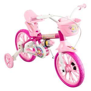 Bicicleta Infantil Flower Nathor Aro 12