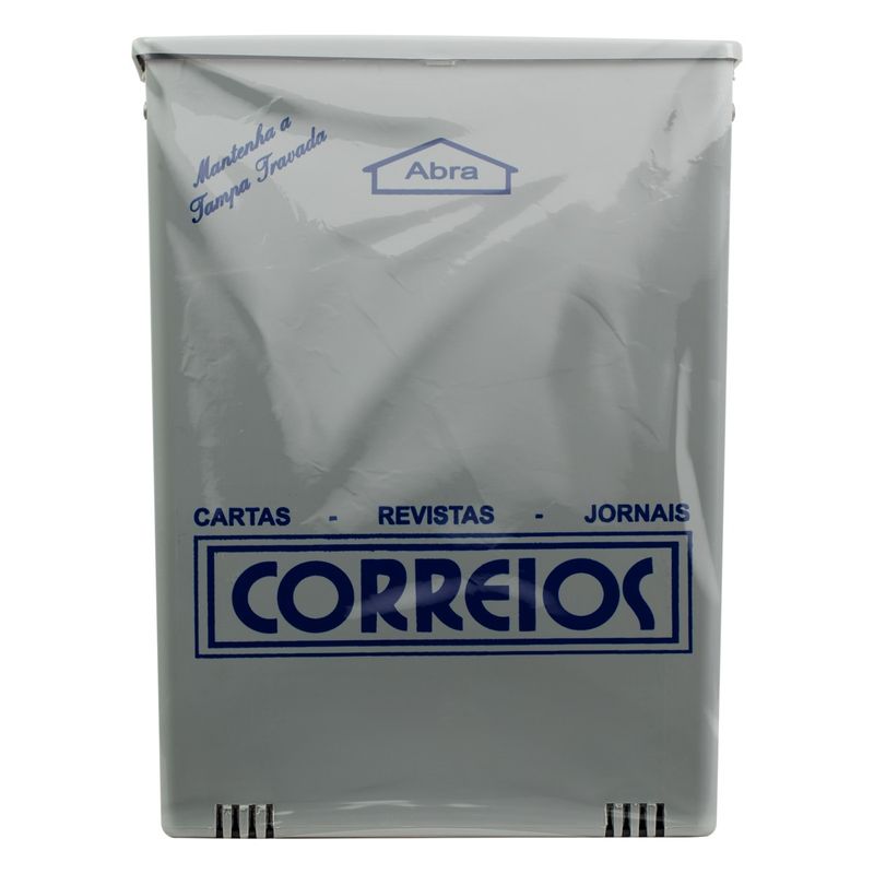 Caixa-de-Correio-de-PVC-para-Grade-Zolde-CinzaFrontal1