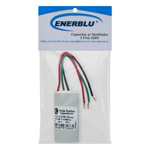 Capacitor para Ventilador 3 Fios Enerblu