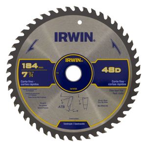 Disco de Serra 48 dentes Irwin 184mm