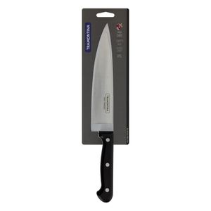 Faca para Cozinha Cabo Preto Tramontina Ultracorte em Inox 8"