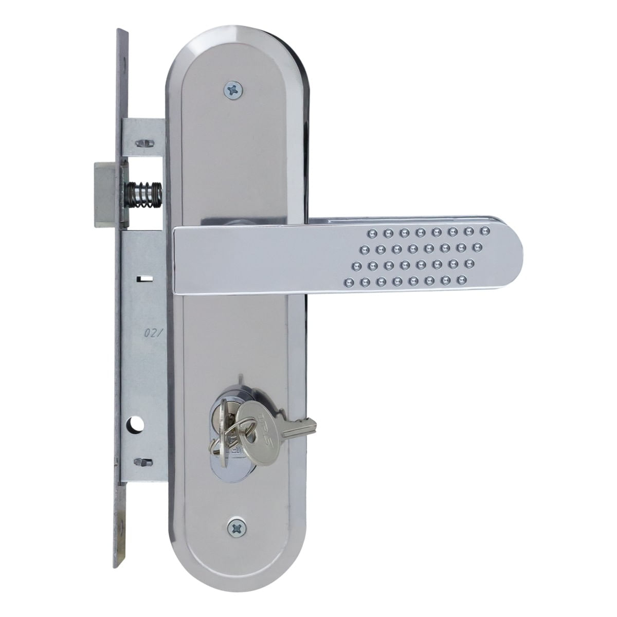 Fechadura Externa Espelho Inox Stam 1801/21 - Milium tem de tudo