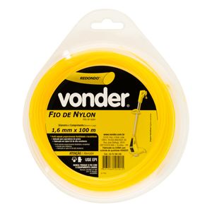 Fio Nylon para Roçadeira Vonder 1,6mm 10m