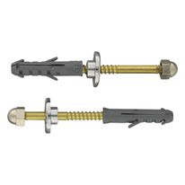 Parafuso com Bucha 8 para Sanitário Bognar 65mm 2 unidades
