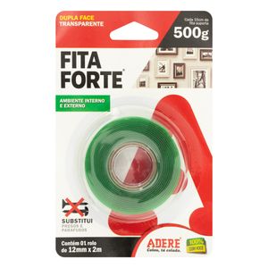 Fita Dupla Face Transparente Adere 12mm x 2m