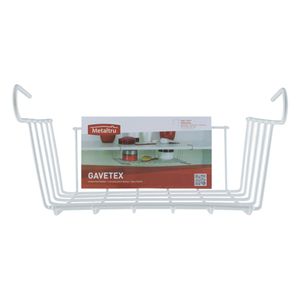 Gavetex Pequeno Metaltru Branco 24cm x 12,5cm x 21cm