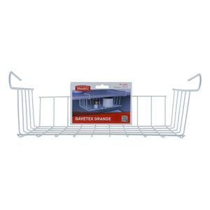 Gavetex Grande Metaltru Branco 37cm x 12,5cm x 21cm