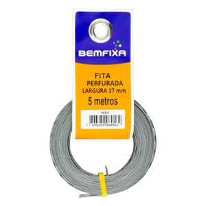 Fita Perfurada em Aço Galvanizado Bemfixa 17mm 5m