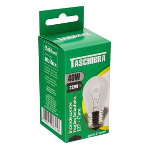 Lâmpada Incandescente para Fogão e Geladeira Taschibra 40W Luz Clara