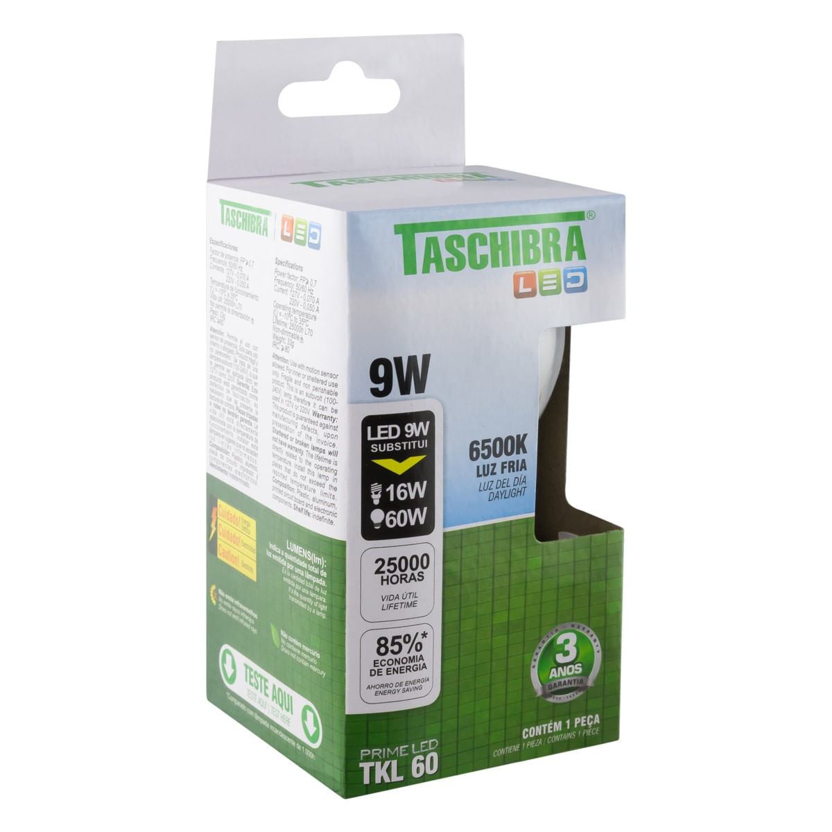 LâmpadaLedTKL60Taschibra6500K9WAutovoltAngularEsquerda2