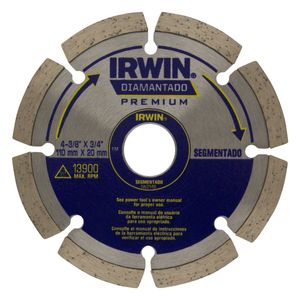 Disco de Corte Segmentado Diamantado Irwin 110mm