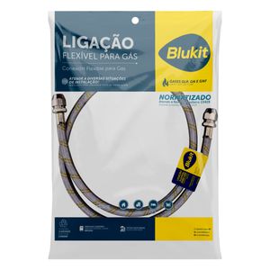 Engate Flexível para Gás Blukit 3/8" 1,2m